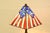 Arts & Crafts Table Lamp With American Flag Stained Glass Shade For Sale - Image 10 of 13