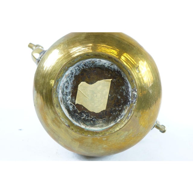 Mid 19th Century Antique Middle Eastern Brass Tea Coffee Pot For Sale - Image 5 of 5
