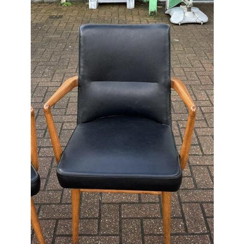 Mid-Century Library Armchairs, Set of 2 For Sale - Image 4 of 9