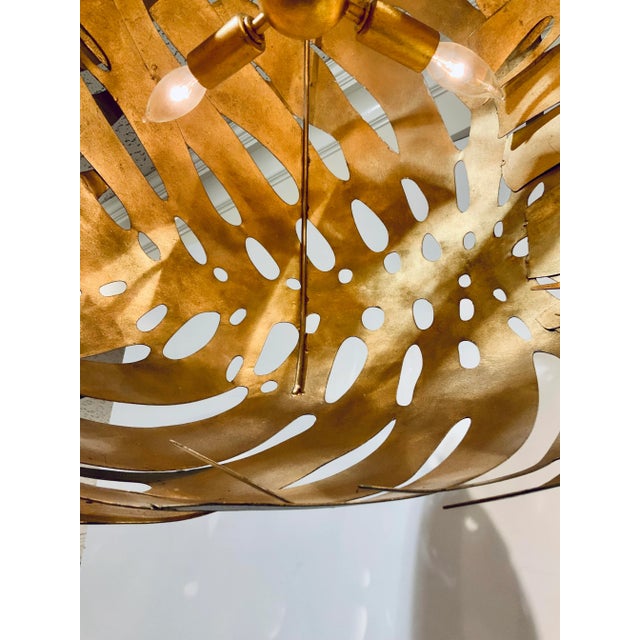 Metal Currey and Co. Silver and Gold Finished Elder Orb Chandelier For Sale - Image 7 of 8