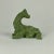 Vintage Ceramic Avocado Green Dog Sculpture in Geometric Form For Sale - Image 12 of 12