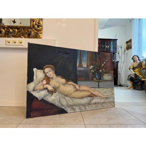 Stizina / Simon B, Reclining Female Nude, 1930-1950, Oil For Sale - Image 9 of 9