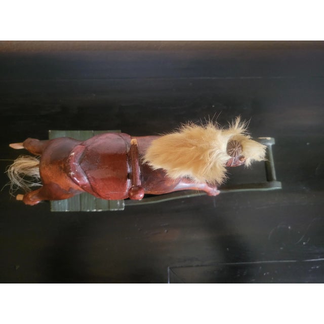 Vintage Wooden Rocking Horse For Sale - Image 10 of 13
