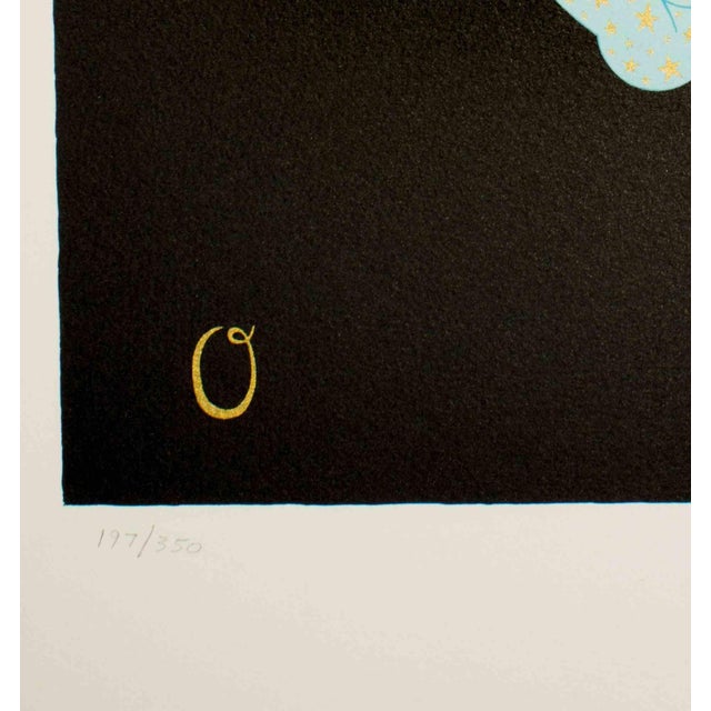 Hand signed and numbered. Limited edition of 350 prints. from the suite “Alphabet”. Excellent condition....