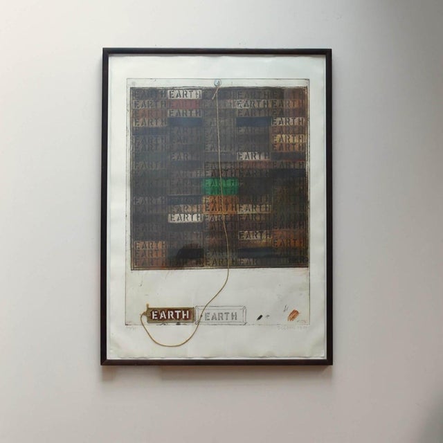 Joe Tilson R.A., Earth Mantra, 1977, Etching, Framed For Sale - Image 11 of 11