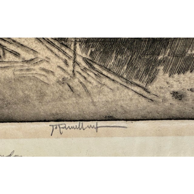Realism Old Houses, Milbank Grosvenor Road London 1906 by Joseph Pennell For Sale - Image 3 of 5