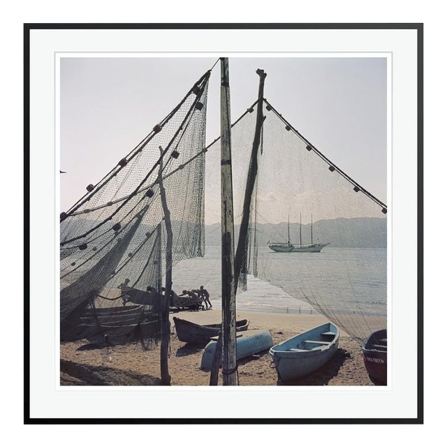 Fishing Boats 1952 by Slim Aarons Framed C Print For Sale