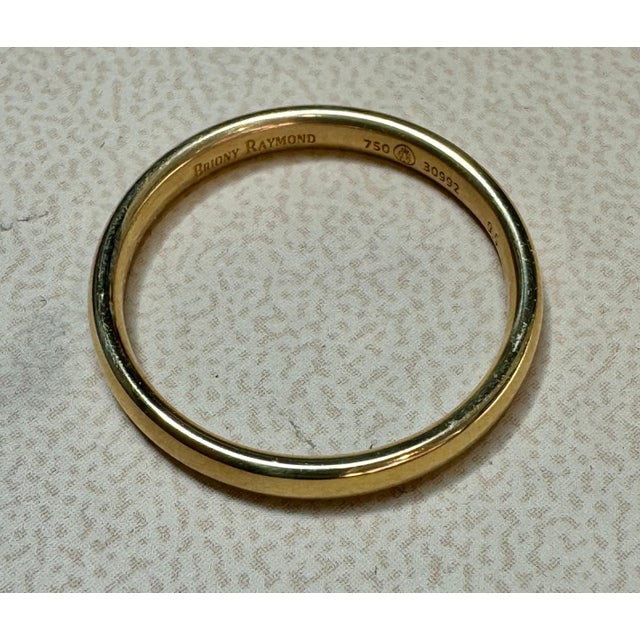 18 Karat Yellow Gold Half Round Classic Wedding Band Solid Ring, Briony Raymond For Sale - Image 12 of 18