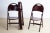 Set of 4 Tric folding chairs by Achille and Pier Giacomo Castiglioni produced by BBB Emmebonacina in the 1960s. The chairs...