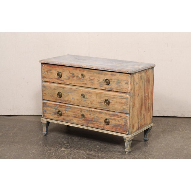 19th Century Swedish 19th Century Three-Drawer Chest For Sale - Image 5 of 12