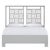 Finn Platform Bed Queen - Light Gray For Sale - Image 12 of 12