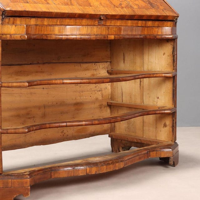 Walnut Drop-Leaf Secretary For Sale - Image 11 of 13
