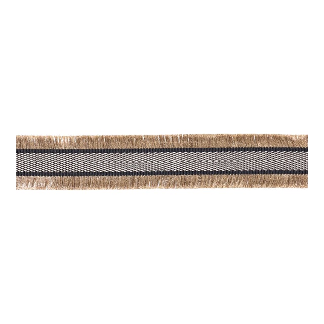 Schumacher Felicity Fringe Trim Trim in Black For Sale