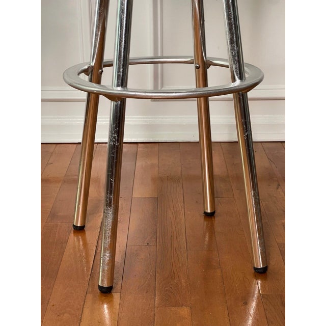 Silver Industrial Aluminum Bar Stools by Joan Casas I Ortinez for Indecasa, Spain, 1980s For Sale - Image 8 of 13