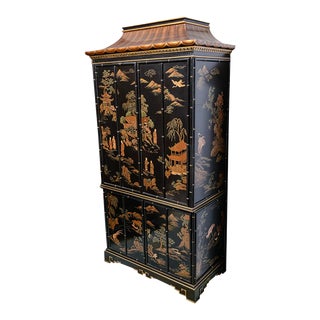 Vintage Asian Style Cabinet For Sale