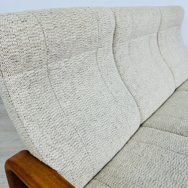 Wood Danish Three-Seater Sofa by Hs Design For Sale - Image 7 of 9