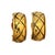 Chanel 1980s VTG Chanel Made in France 24k Gold Plated Quilted Door Knocker Clip on Earrings, A Pair For Sale - Image 4 of 7
