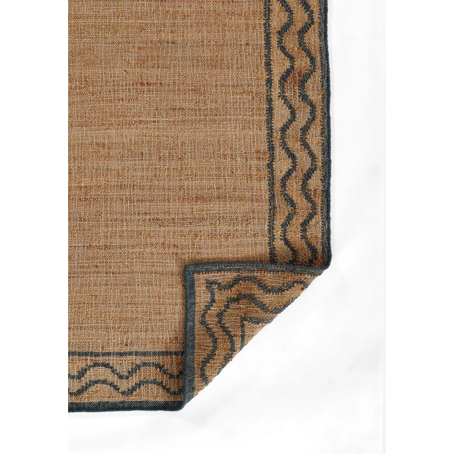Contemporary Erin Gates by Momeni Orchard Ripple Slate Hand Woven Wool and Jute Area Rug 3'6" X 5'6" For Sale - Image 3 of 11