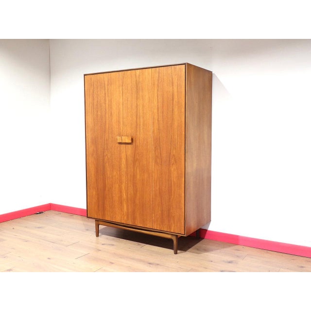 Mid Century Modern Vintage Teak Armoire Wardrobe by Kofod Larsen by G Plan For Sale - Image 14 of 15