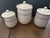 Original Vintage McCoy canister set. 3 pieces. Large, medium and small. Hard to find these days, so grab it while you can!...