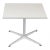 Fritz Hansen White Laminated Coffee Table with a Metal Border by Arne Jacobsen for Fritz Hansen For Sale - Image 4 of 4