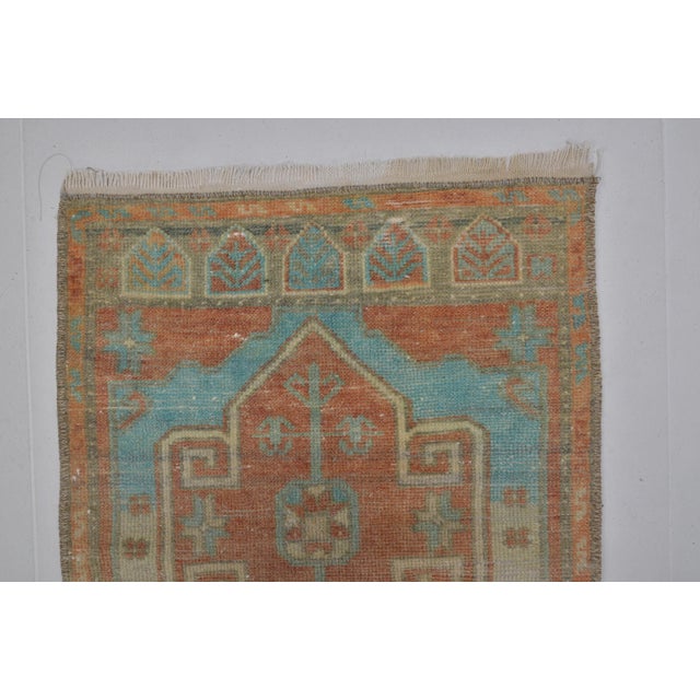 1960s Small Oushak Anatolian Carpet For Sale - Image 9 of 10