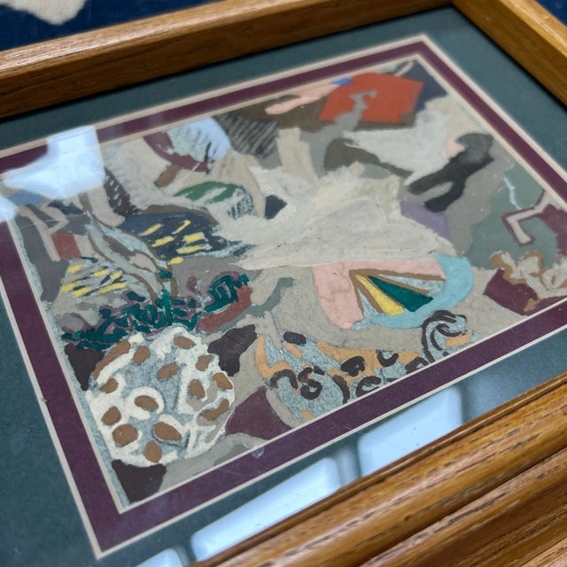 1950s 1950’s Two Original Abstract Expressionist Paintings - Set of Two For Sale - Image 5 of 6