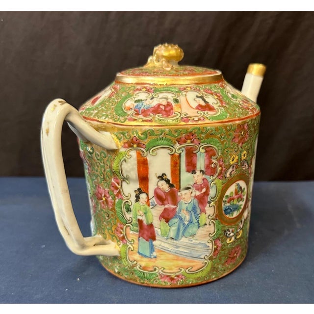 19th Century Rose Medallion Teapot For Sale - Image 11 of 12