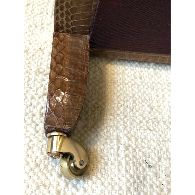 Karl Springer Toffee Telephone Side Table For Sale - Image 11 of 12