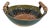 Ceramic Bowl With Wooden Handles by Susan Volk For Sale