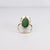 Signed Vintage Southwestern 14k Gold & Royston Turquoise Cabochon Cocktail Ring For Sale - Image 10 of 16