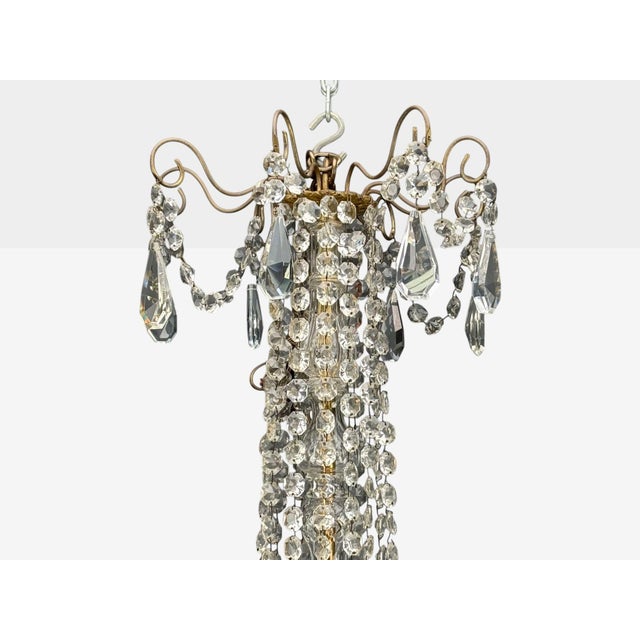 Louis XVI Style, Bronze, Crystal, Thirty-Light Chandelier, France, 19th/20th C. For Sale - Image 4 of 16