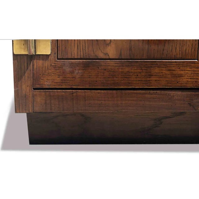 1970s Henredon Scene One Campaign Chifferobes - A Pair For Sale In Chicago - Image 6 of 12