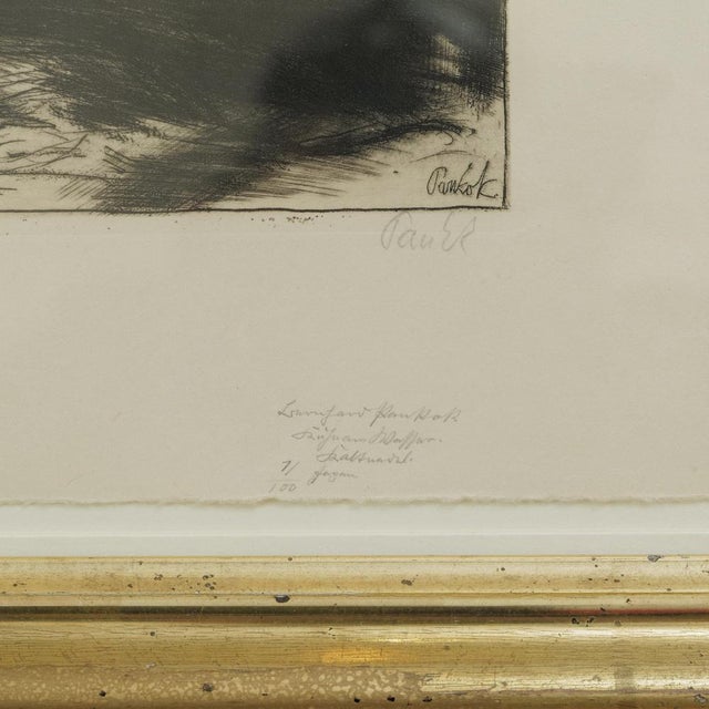 Bernhard Pankok, Cows by the Water, Etching For Sale - Image 6 of 7