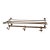 Restoration Hardware Brass Wall Mount Suitcase and Coat Rack For Sale
