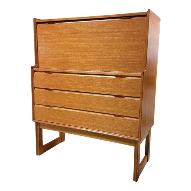 Turnidge of London, Secretary Bureau, Teak, United Kingdom, 1970s For Sale