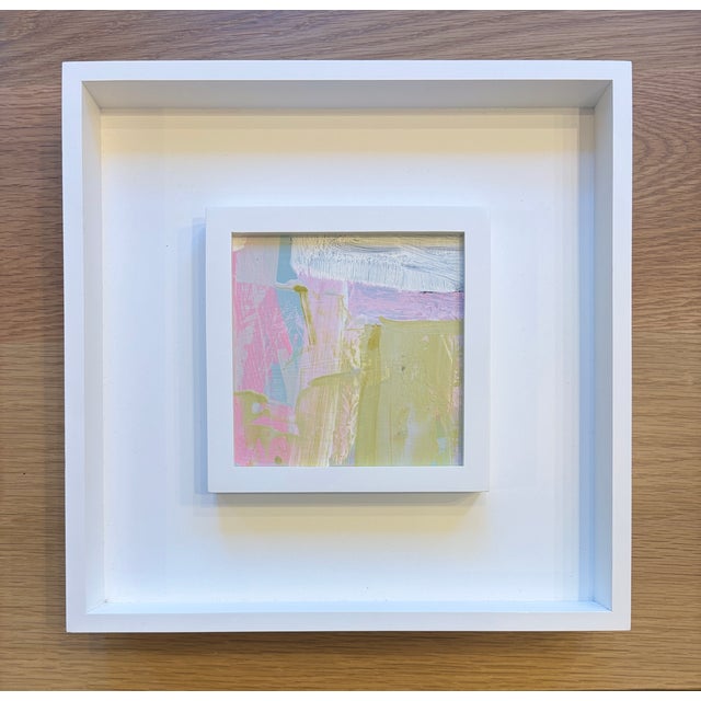 Abstract Sarah Trundle, Contemporary Framed Abstract Painting, "Dreamy" For Sale - Image 3 of 3