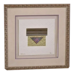 1980s Signed Framed Original 3D Mixed Media Artwork "Fortune Ii" by Broe