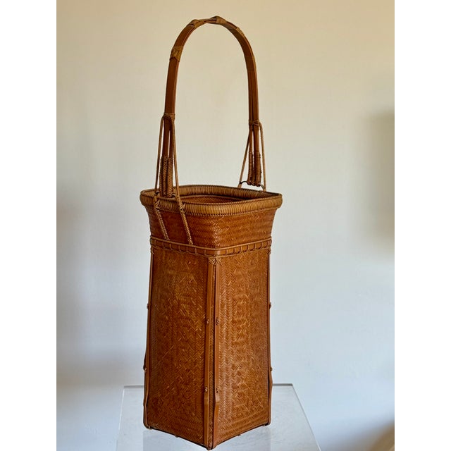 Japanese 20th Century Japanese Ikebana Basket For Sale - Image 3 of 11