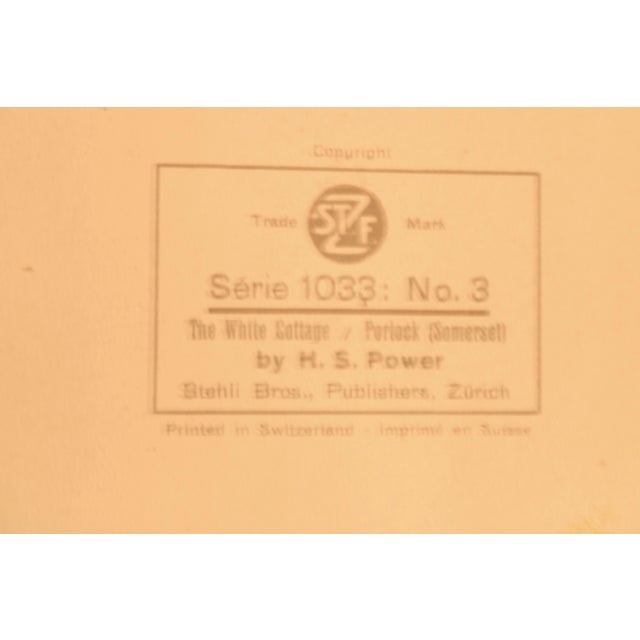 Gustavian (Swedish) "The White Cottage Perinck" Signed Gustavian Swedish Landscape Print For Sale - Image 3 of 3