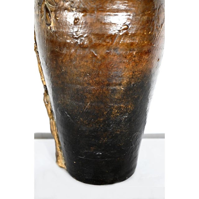 Art Nouveau Enameled Ceramic Vase by Korina, 1900s For Sale - Image 17 of 18