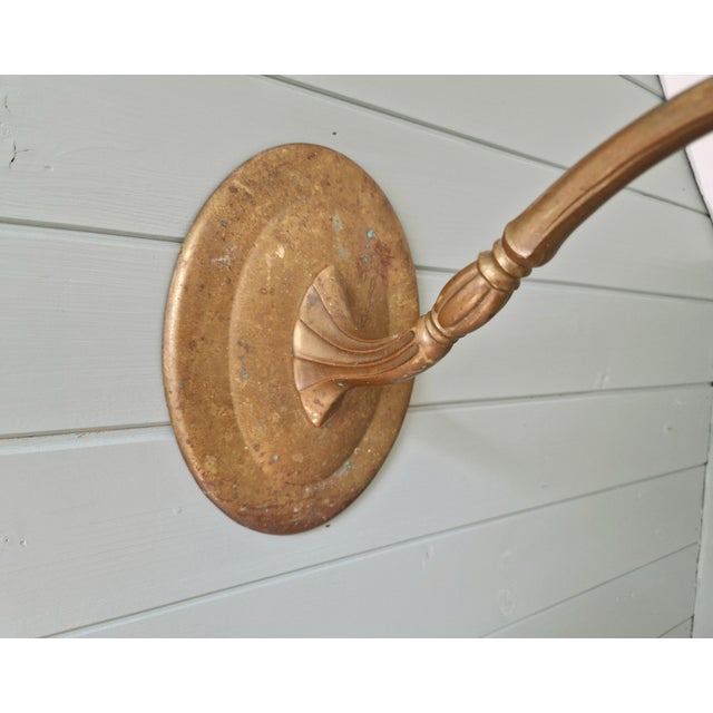 1920s Art Deco Wall Light in Bronze and Satin Crystal, 1910s For Sale - Image 5 of 12