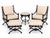 Mid-Century Modern Mykonos Patio Lounge Chairs With Ottomans. For Sale - Image 3 of 4