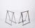 Mid-Century Modern Italian Chromed Steel Trestles by Milo Baughman, 1970s, Set of 2 For Sale - Image 10 of 13