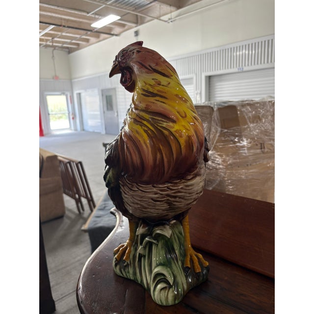 Ceramic Sur La Table Porcelain Rooster, 20th Century For Sale - Image 7 of 7