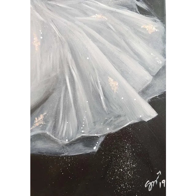 Contemporary Sylvie Magnin, Étoile naissante, 2019, Oil on Canvas For Sale - Image 3 of 6
