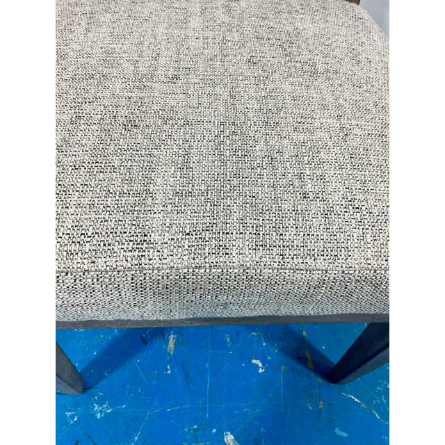 Wood Modern Casual Gray Slat Back Dining Chairs Set of 4 For Sale - Image 7 of 9