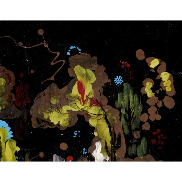 Coral Bouquet - Abstracted Underwater Scene in Acrylic on Masonite For Sale In Monterey, CA - Image 6 of 9