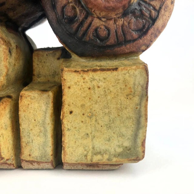 Brutalist Table Lamp by Bernard Rooke, 1970s For Sale - Image 3 of 5