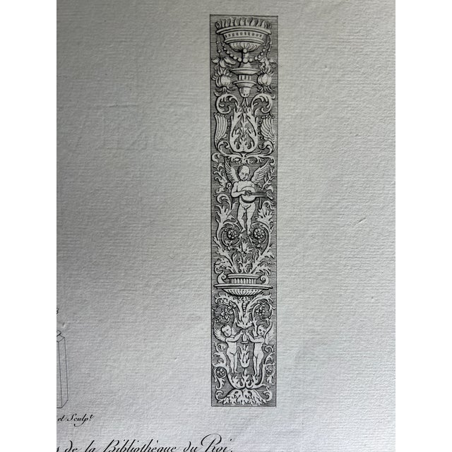 Mid 19th Century Mid 19th Century Etching Reproduction of 15th Century Furniture and Arabesques by French Artist Nicolas Xavier Willemin For Sale - Image 5 of 8